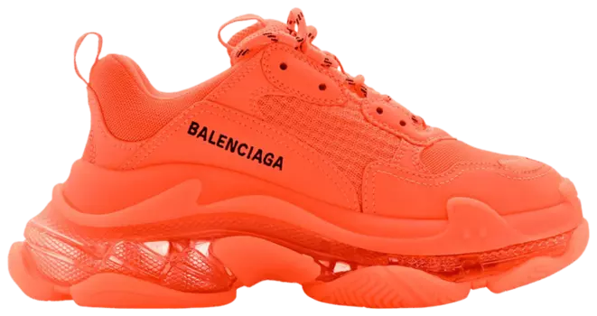 Кроссовки Balenciaga Wmns Triple S Sneaker 'Clear Sole - Orange', оранжевый
