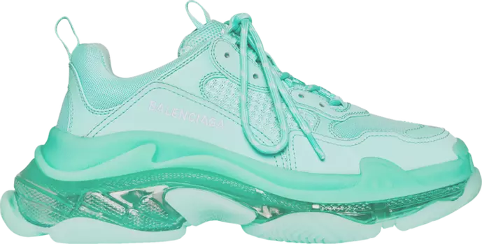 Кроссовки Balenciaga Wmns Triple S Sneaker Clear Sole - Mint, зеленый