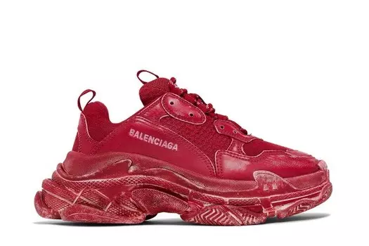 Кроссовки Balenciaga Wmns Triple S Sneaker Dark Red, красный