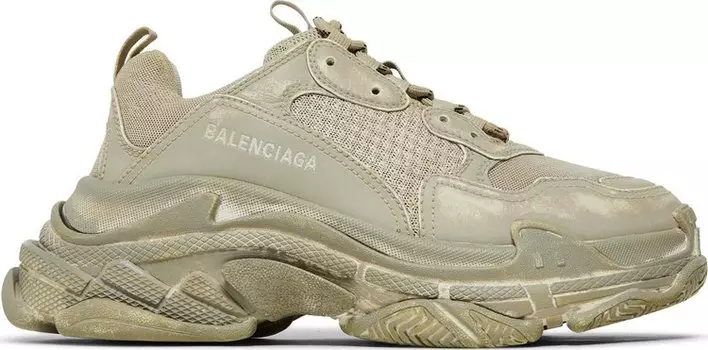 Кроссовки Balenciaga Wmns Triple S Sneaker Light Beige Faded, кремовый