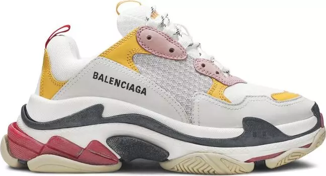 Кроссовки Balenciaga Wmns Triple S Trainer White Yellow, белый