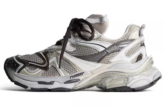 Кроссовки Balenciaga Worn-Out для бега, бежевый
