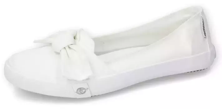 Кроссовки-балерины Dockers by Gerli, повседневная обувь с эффектным бантом, белый