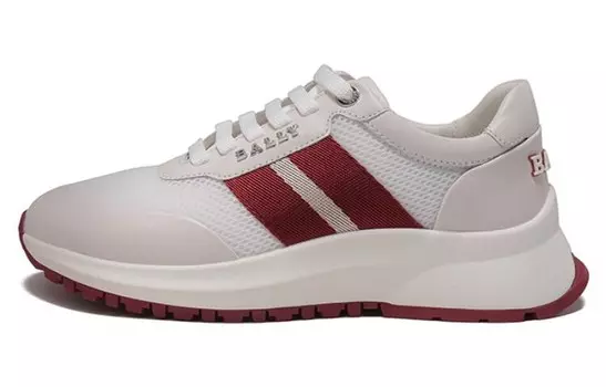 Кроссовки BALLY Lifestyle Shoes Women's Low-top Red, белый/красный
