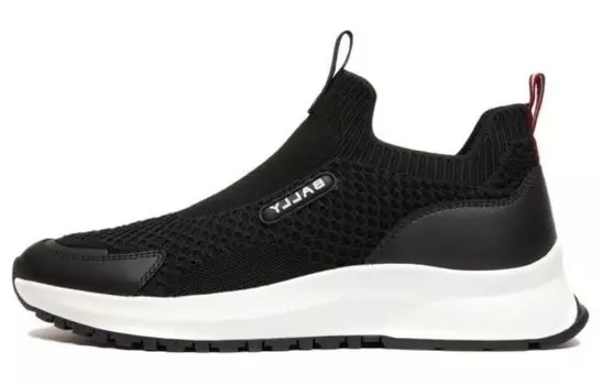 Кроссовки BALLY Logo-appliqu Mesh-panelling Sneakers, черный