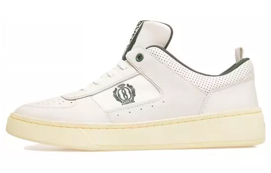 Кроссовки BALLY Logo-embroidered Panelled Sneakers, белый