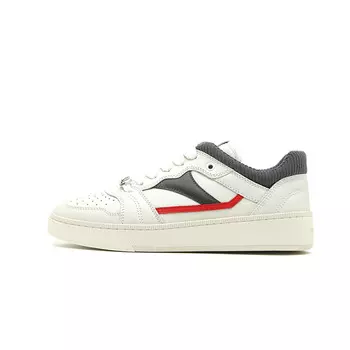 Кроссовки BALLY Logo-plaque Leather Sneakers, красный