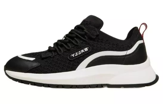 Кроссовки BALLY Outline Logo-patch Sneakers, черный