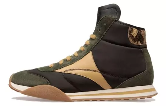 Кроссовки BALLY Panelled Low-top Sneakers, зеленый