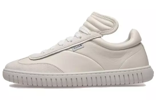 Кроссовки BALLY Parrel Low-top Leather Sneakers, белый