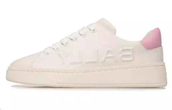 Кроссовки BALLY Raise Lace-up Leather Sneakers, розовый