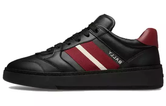 Кроссовки BALLY Raise Leather Sneakers, черный