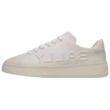 Кроссовки BALLY Raise Logo-embossed Leather Trainers, белый