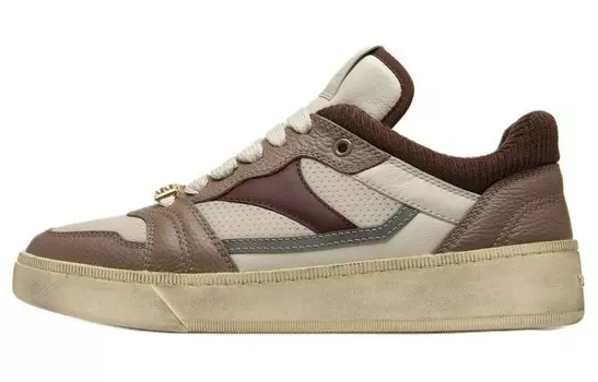 Кроссовки BALLY Raise Series Skateboarding Shoes Men Low-top Brown, коричневый