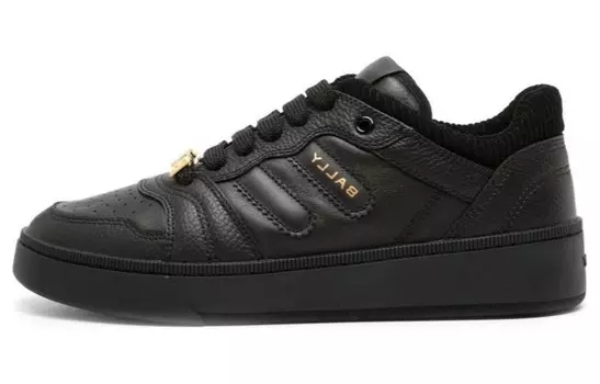 Кроссовки BALLY Royalty Lace-up Leather Sneakers, черный