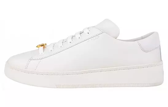 Кроссовки BALLY Ryver Logo-plaque Leather Sneakers, белый