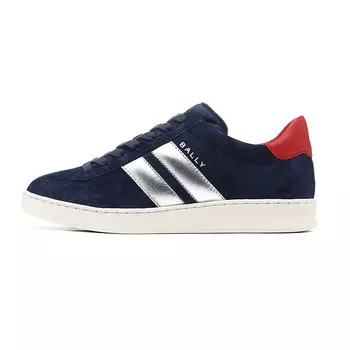 Кроссовки BALLY Suede Sneakers, цвет Navy