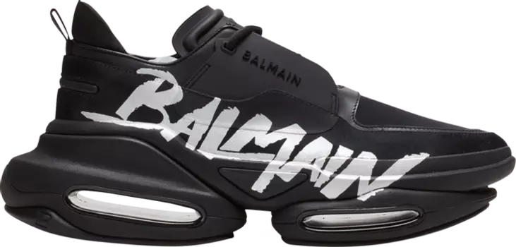 Кроссовки Balmain B-Bold Low 'Noir Argent', черный