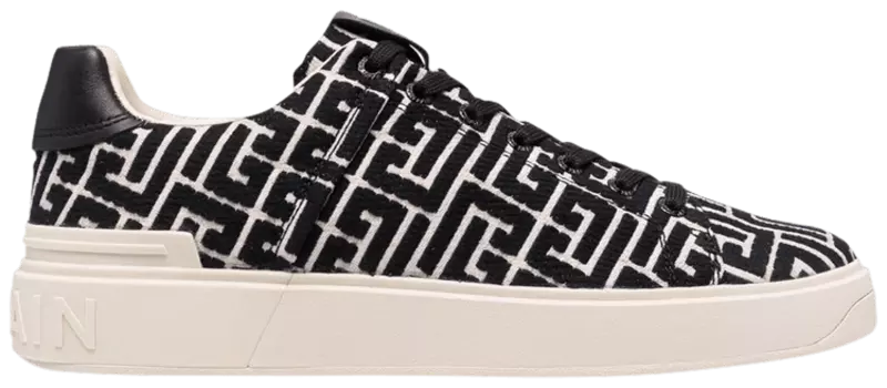 Кроссовки Balmain B-Court 'Black Monogram', черный