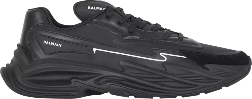 Кроссовки Balmain Run-Row 'Black', черный