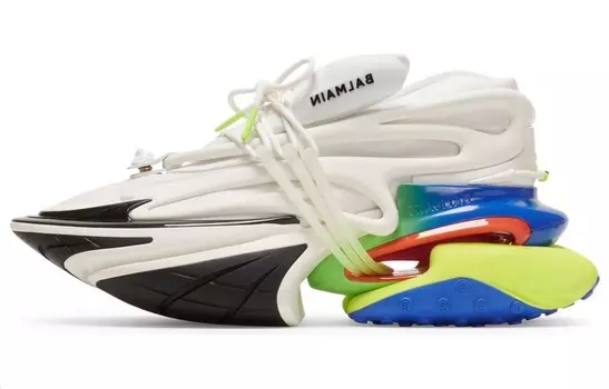 Кроссовки BALMAIN Unicorn Colour-block Sneakers, цвет Multicolor