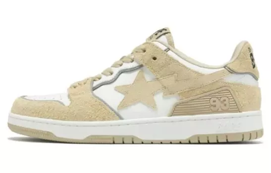 Кроссовки BAPE A BATHING APE Bape SK8 Sta Beige Suede, бежевый