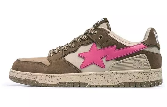 Кроссовки BAPE A BATHING APE Bape SK8 Sta #6 Brown Pink, синий