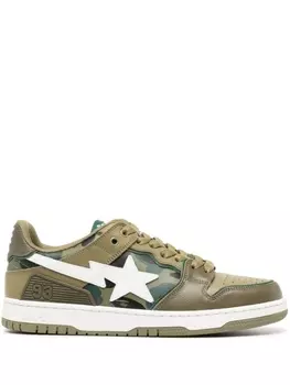 Кроссовки BAPE Sk8 STA #2 на шнуровке A BATHING APE, зеленый