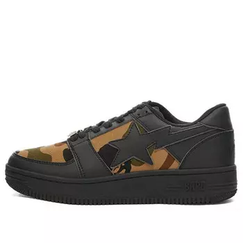 Кроссовки bape sta low m1 '1st camo - black' A Bathing Ape, мультиколор