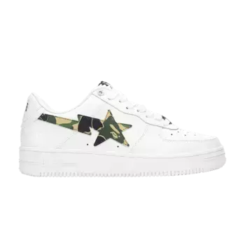 Кроссовки BAPE Wmns Bapesta ABC Camo - Green2022, белый
