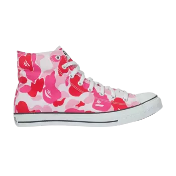 Кроссовки BAPE Wmns Bapesta High 'ABC Camo - Pink', розовый