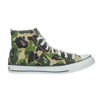 Кроссовки BAPE Wmns Bapesta High 'ABC Camo - Green', зеленый