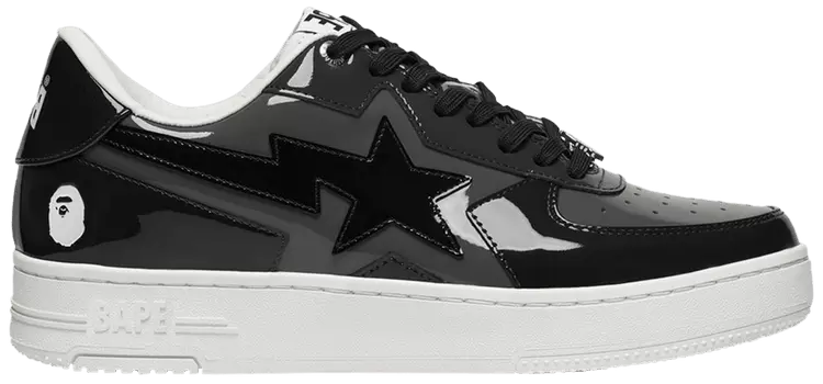 Кроссовки BAPE Wmns Bapesta Icon 'Black', черный