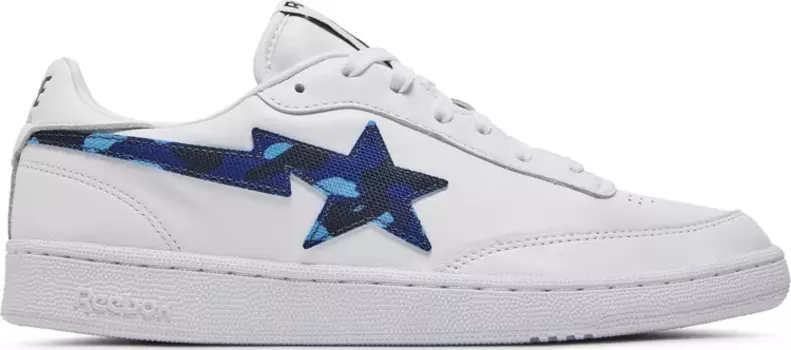 Кроссовки bape x club c Reebok, белый