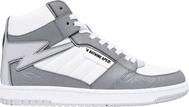 Кроссовки Bapesta 88 Mid #1 'White Grey', белый