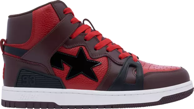 Кроссовки Bapesta 93 Hi 'Bright Rose', красный