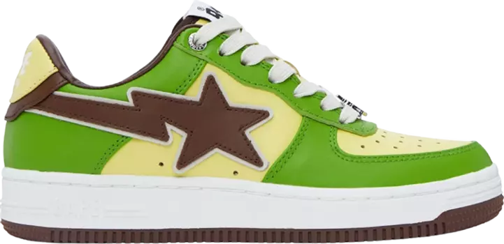 Кроссовки Bapesta Green Brown SSENSE Exclusive, зеленый