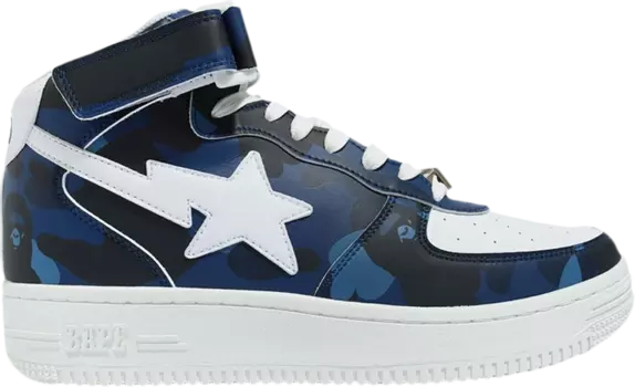 Кроссовки Bapesta Mid Camo Navy, синий