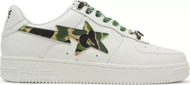 Кроссовки Bapesta White Camo, белый