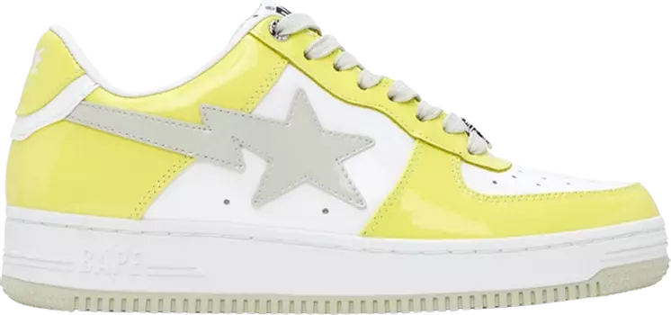 Кроссовки Bapesta Yellow Grey SSENSE Exclusive, желтый