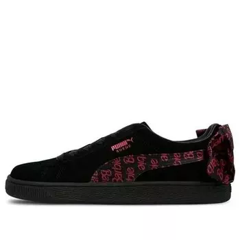 Кроссовки barbie x suede classic 'black' Puma, черный