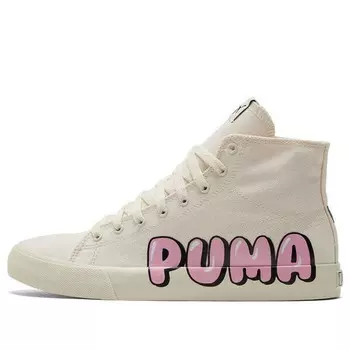 Кроссовки bari mid 'logo - white' Puma, бежевый