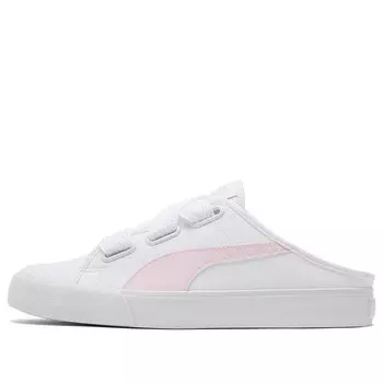 Кроссовки bari mule ribbon casual skateboarding shoes white pink Puma, белый