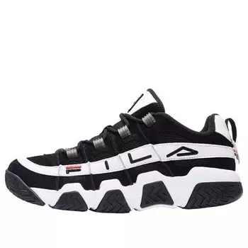 Кроссовки barricade low 'black and white' Fila, черный