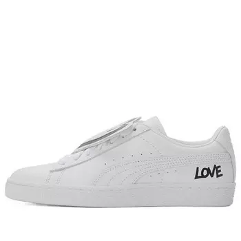 Кроссовки basket badge hndwrttn 'white' Puma, белый