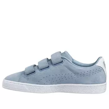 Кроссовки basket classic strap 'grey blue' Puma, серый