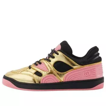 Кроссовки basket 'gold black pink' Gucci, черный