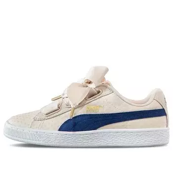 Кроссовки basket heart denim 'oatmeal twilight blue' Puma, бежевый