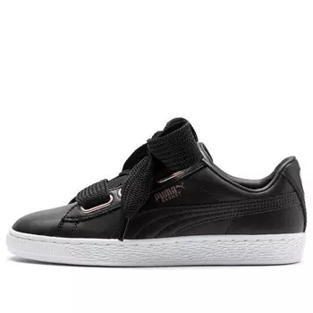 Кроссовки basket heart leather Puma, черный