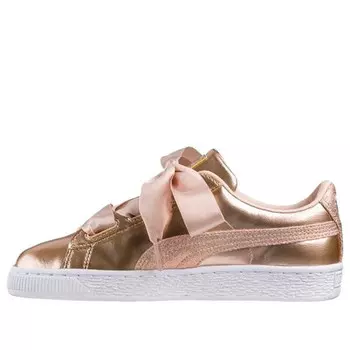 Кроссовки basket heart lunar lux 'cream tan' Puma, золотой
